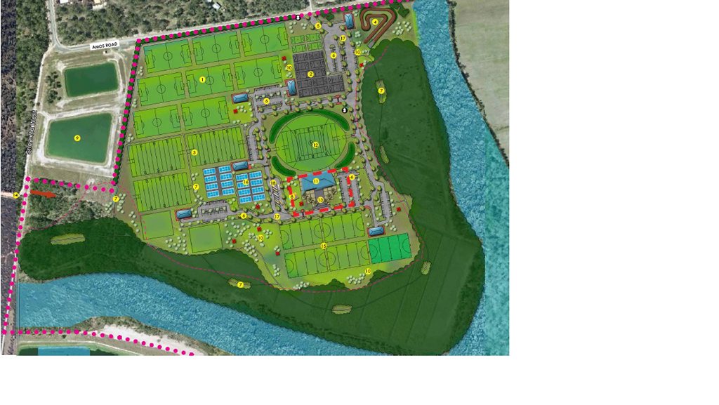An artist's image of the Fraser Coast Sports Precinct draft master plan. An artist's image of the Fraser Coast Sports Precinct draft master plan.